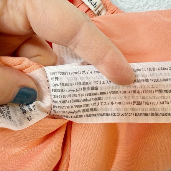 NEW Abercrombie Ruched Coral Pink O Ring Women’s Crop Cami Tank Top Sz L - Picture 7 of 11